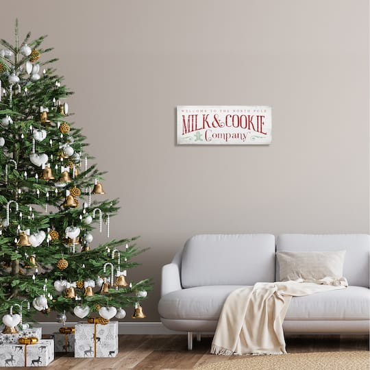 Stupell Industries Milk & Cookie Company Sign Canvas Wall Art